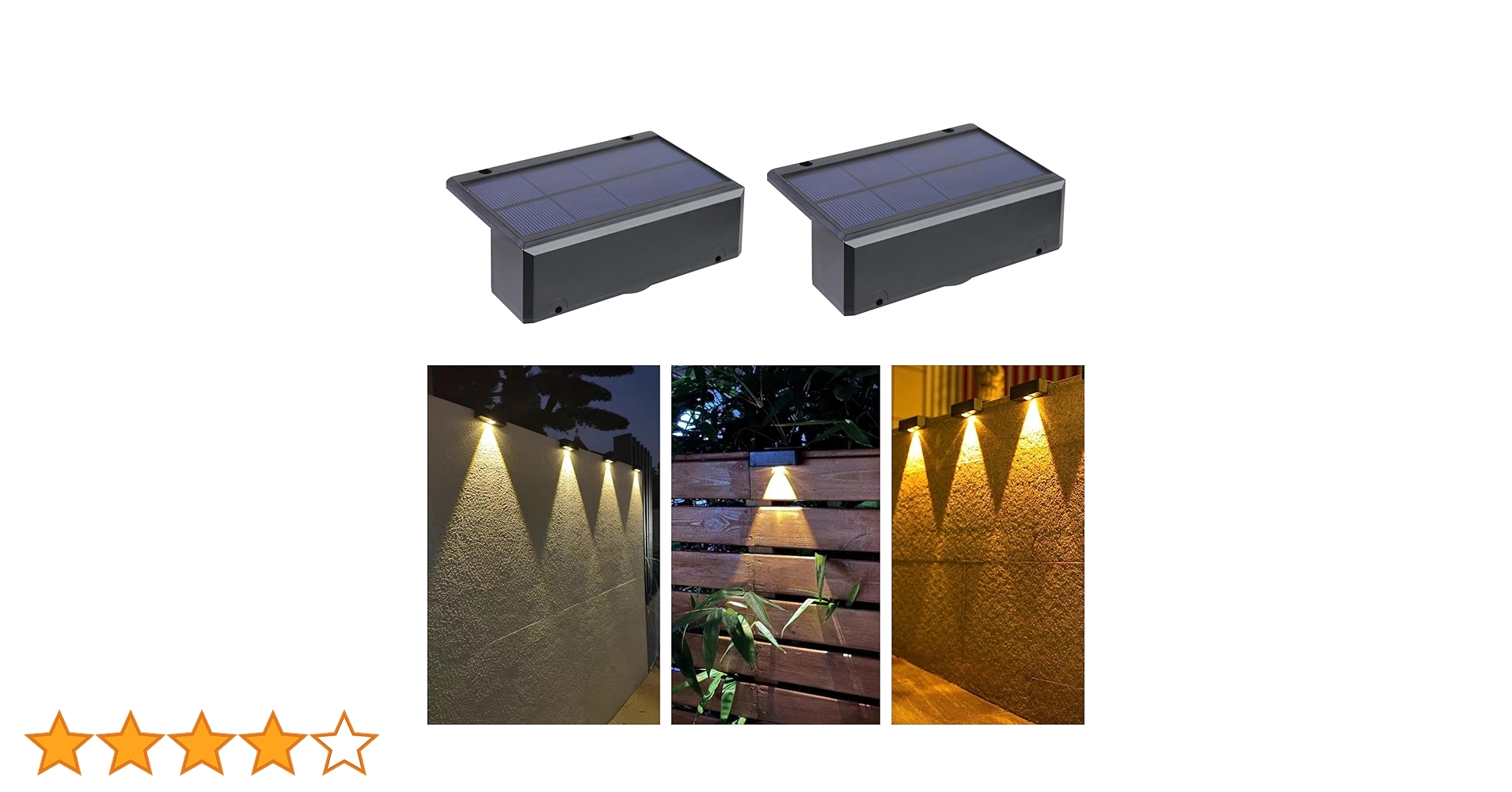 Amazon.co.jp: MY KOZARU ソーラー 屋外 フェンスライト